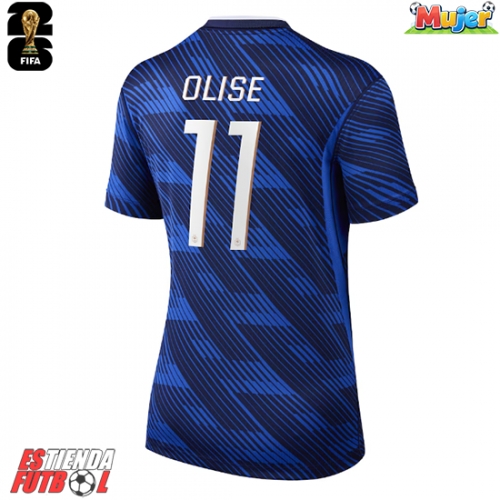 Francia Michael Olise #11 Primera Equipación Mujer Mundial 2026 Manga Corta